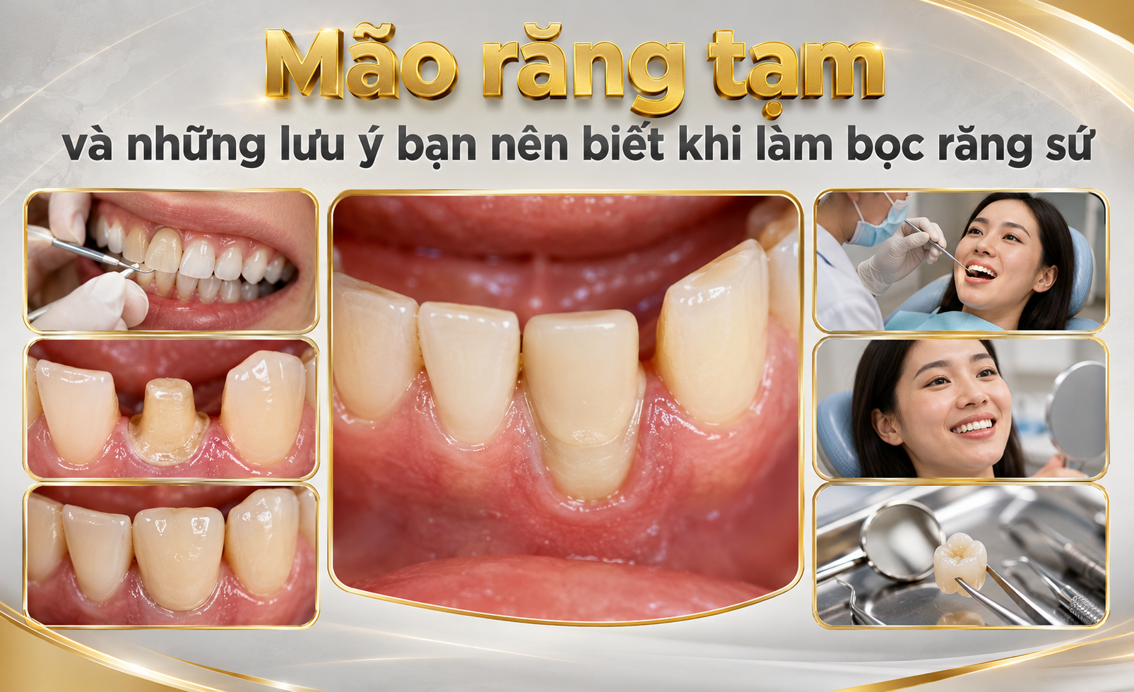 Mão răng tạm: cách chăm sóc và khi nào cần kiểm tra
